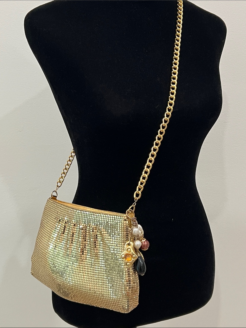 Gold Chain Strap Evening Bag
